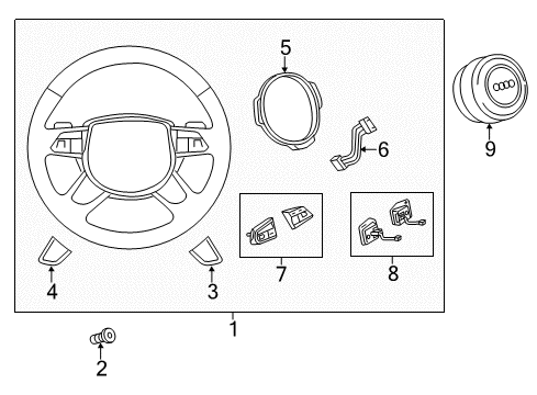 2012 Audi A6 Quattro Steering Column & Wheel, Steering Gear & Linkage Diagram 6