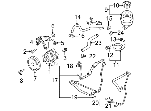 2008 Audi A5 Quattro Return Line Diagram for 8K0-422-891-K