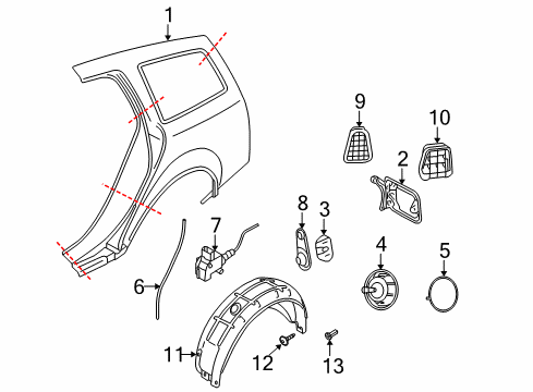 2006 Audi S4 Fuel Door, Electrical Diagram 4