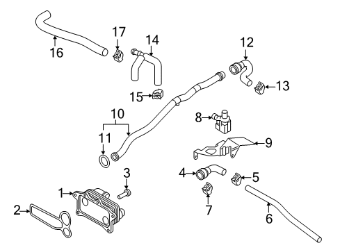 2019 Audi Q7 Auxiliary Pump Diagram for 06H-121-601-P