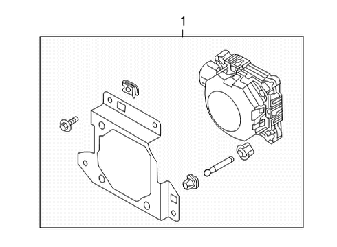 2023 Audi Q7 Electrical Components - Front Bumper Diagram 1