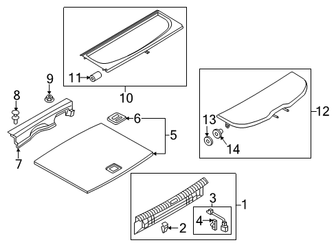 2018 Audi Q3 Quattro Interior Trim - Rear Body Diagram 1