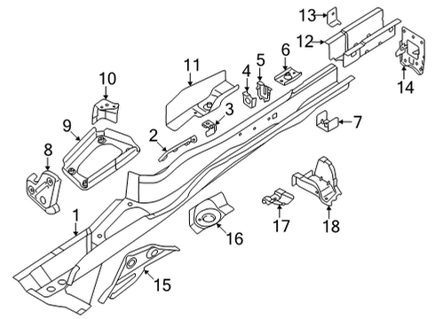 2022 Audi S3 Floor Side Members Diagram 2