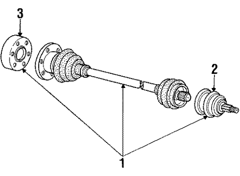 1986 Audi Coupe Axle Shaft - Front