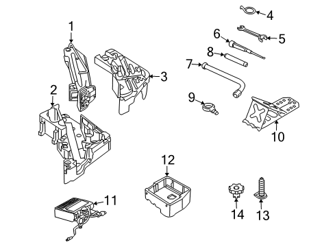 2009 Audi Q7 Jack & Components