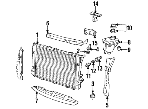 1995 Audi S6 Radiator & Components