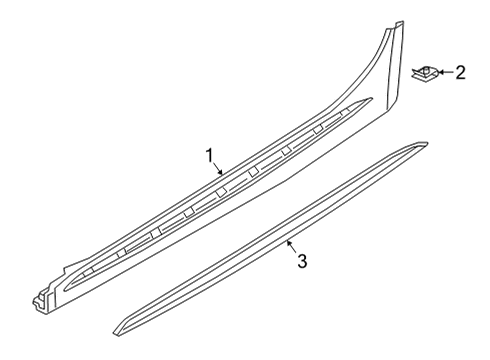 2022 Audi RS5 Sportback Exterior Trim - Pillars