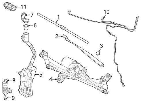 2024 Audi Q4 e-tron Wiper & Washer Components