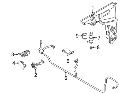 2021 Audi RS6 Avant Washer Components