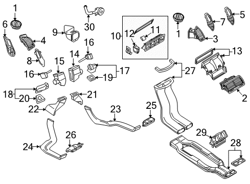 2011 Audi Q7 Ducts Diagram 1