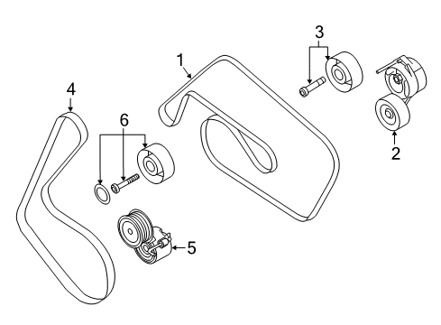 2017 Audi A7 Quattro Belts & Pulleys