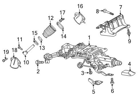 2015 Audi R8 Intermediate Shaft Diagram for 420-419-753