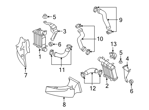 2007 Audi A4 Quattro Intercooler, Cooling Diagram 2