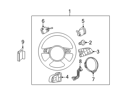 2008 Audi A6 Steering Column & Wheel, Steering Gear & Linkage Diagram 4