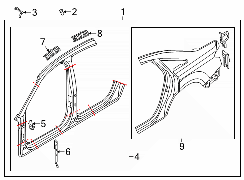 2020 Audi A8 Quattro Aperture Panel, Uniside