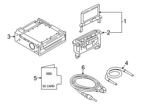 2023 Audi Q7 Navigation System Components