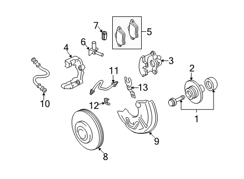 1998 Audi A6 Quattro Brake Components