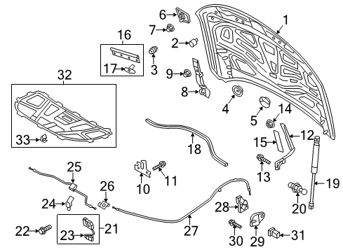 2014 Audi A6 Hood & Components