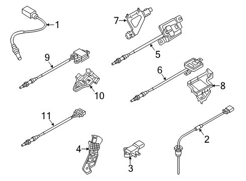 2016 Audi A8 Quattro Emission Components Diagram 6