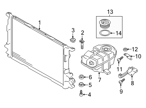 2017 Audi A7 Quattro Radiator & Components, Water Pump Diagram 2
