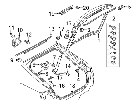 2022 Audi RS5 Sportback Gate & Hardware