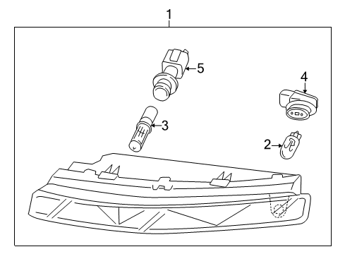 2011 Audi Q7 Park & Signal Lamps Diagram 2