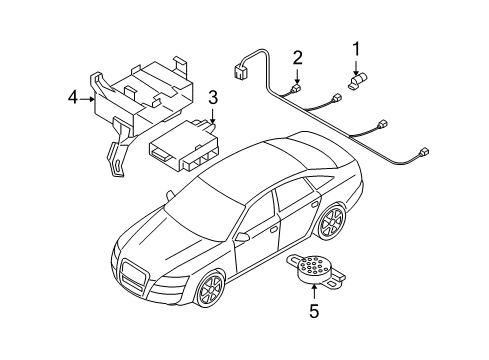 2007 Audi A6 Quattro Parking Aid Diagram 1