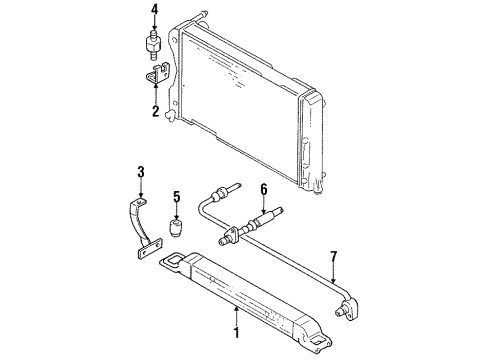 1992 Audi V8 Quattro Oil Cooler