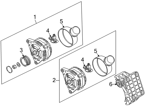 2010 Audi Q7 Pulley Diagram for 059-903-119-C