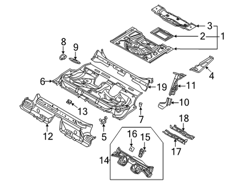 2024 Audi S3 Rear Floor & Rails