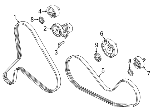 2019 Audi SQ5 Belts & Pulleys