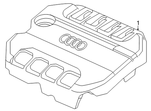 2024 Audi A3 Engine Appearance Cover