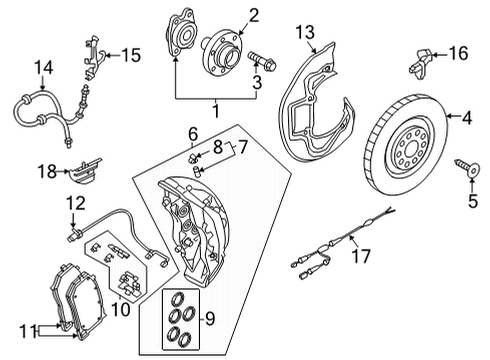 2021 Audi RS6 Avant Brake Components