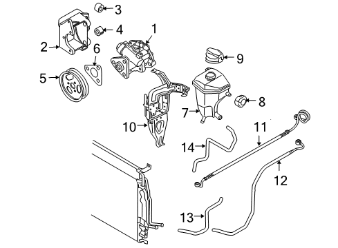 2009 Audi A8 Quattro Return Line Diagram for 4E0-422-891-S