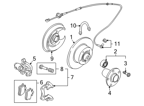 2005 Audi S4 Rear Brakes Diagram 3