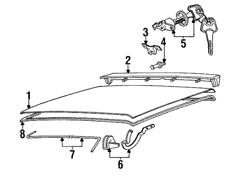 1986 Audi 4000 Quattro Trunk