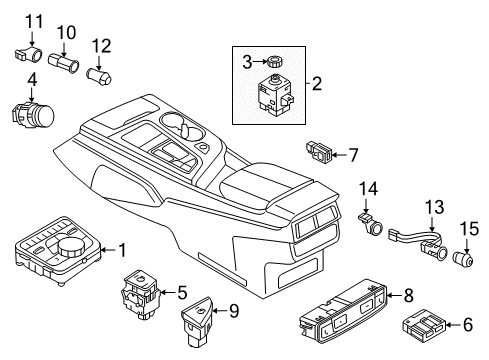 2022 Audi Q5 Electrical Components - Console