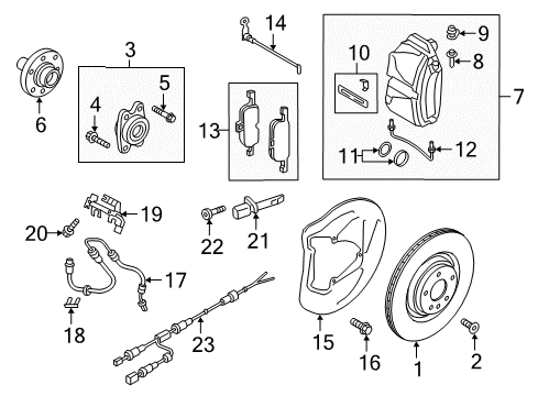 2021 Audi A5 Quattro Front Brakes Diagram 2