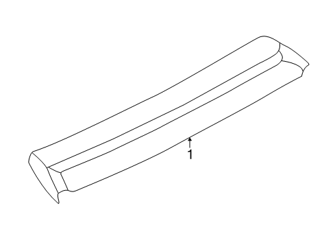 2001 Audi TT Quattro High Mount Lamp Diagram for 8N8-945-097-A-01C