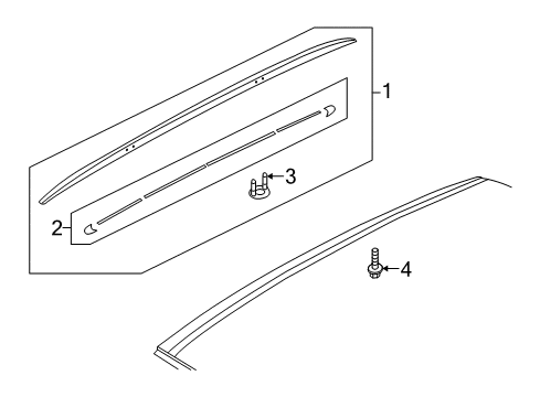 2009 Audi Q7 Exterior Trim - Roof