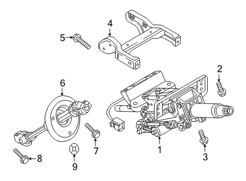 2016 Audi A7 Quattro Steering Column & Wheel, Steering Gear & Linkage Diagram 2