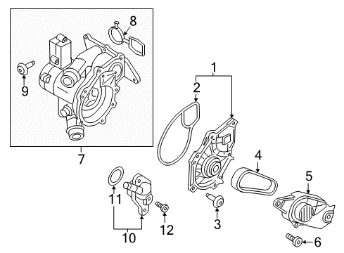 2017 Audi A4 allroad Water Pump