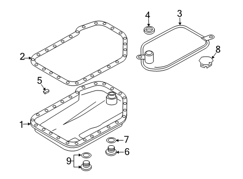 2002 Audi A6 Quattro Transaxle Parts Diagram 1