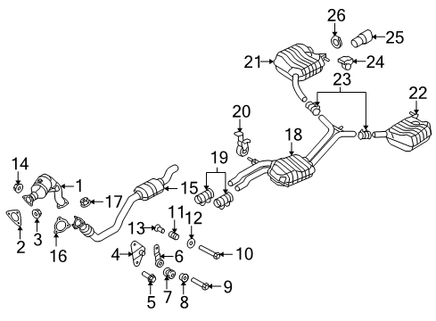 2010 Audi Q5 Exhaust Components