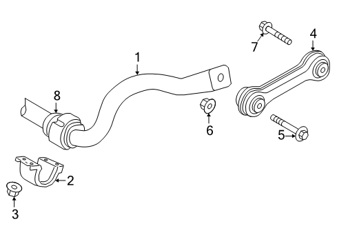 2023 Audi A7 Sportback Stabilizer Bar & Components - Front