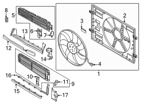 2024 Audi A3 Cooling Fan