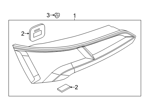 2022 Audi Q5 Combination Lamps