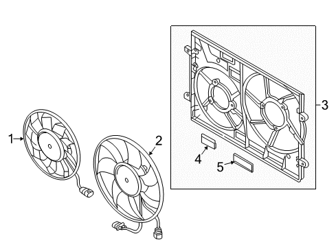 2018 Audi TTS Quattro Cooling System, Radiator, Water Pump, Cooling Fan Diagram 2