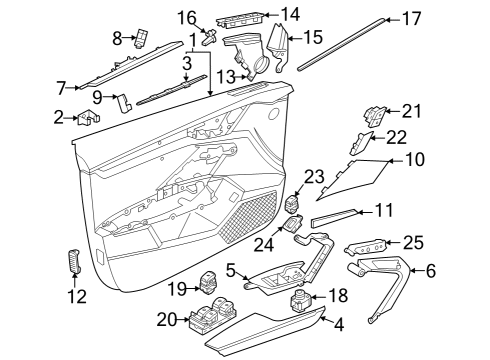 2023 Audi RS3 Interior Trim - Front Door