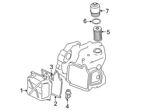 2015 Audi A3 Filter Element Diagram for 02E-305-051-C